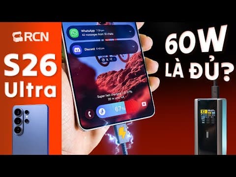 Sạc 60W là đủ với mình